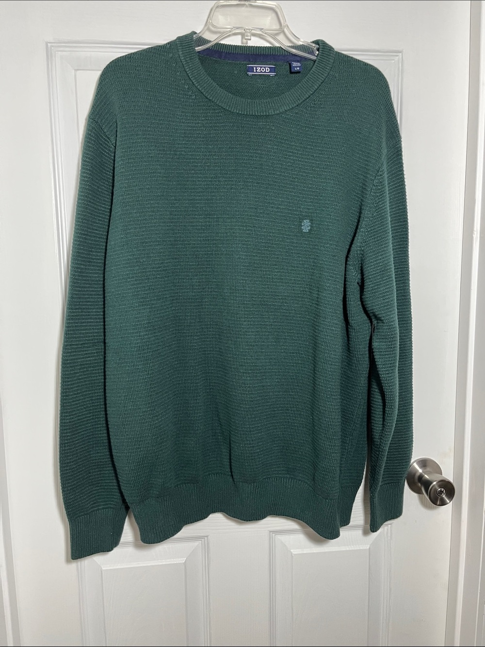 Izod Men's Forest Green Crewneck Sweater